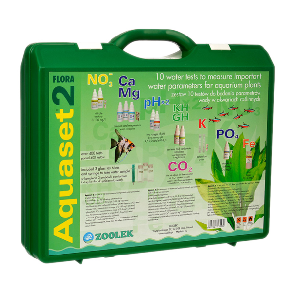 Zoolek aquaset 2 flora zestaw testów walizka 10w1