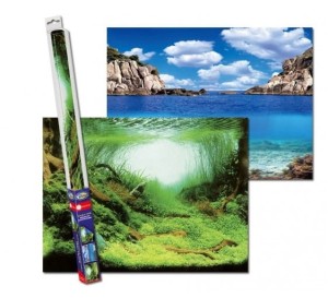 Aqua nova tło dwustronne plants/ocean s 60/30cm