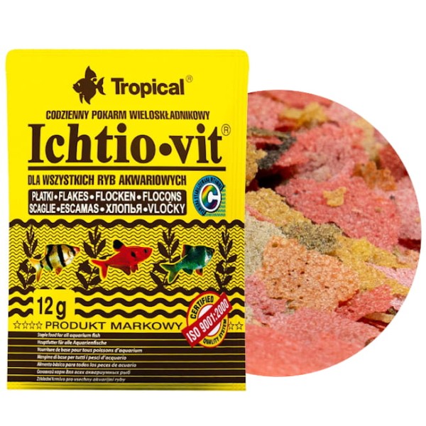 Tropical Ichtio-Vit Podstawowy Pokarm Dla Ryb Saszetka 12g