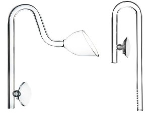 Szklany wlot+wylot kielich wąż 16/22mm aqua nova