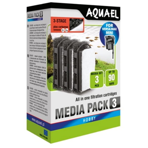 Aquael wkład gąbkowy fzn mini carbon 3 szt