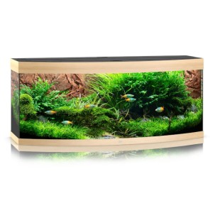 Juwel vision 450 led akwarium wyposażeniem w kolorze jasnego drewna