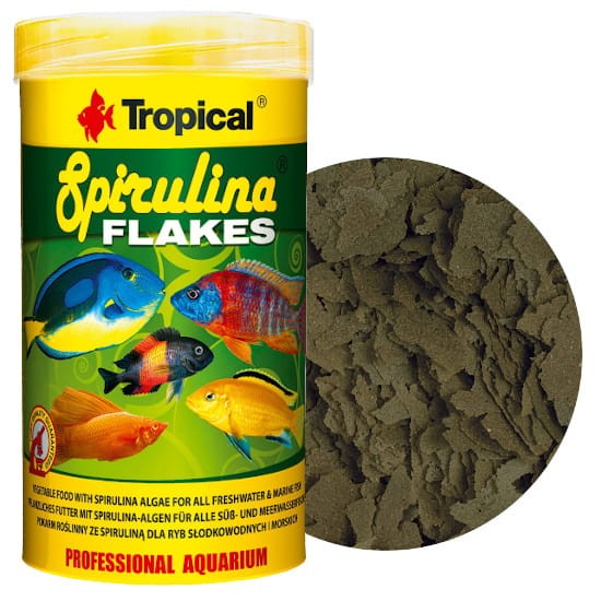 Tropical spirulina flakes 250ml pokarm roślinny