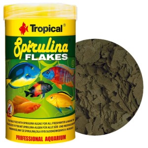 Tropical spirulina flakes 1000ml pokarm roślinny