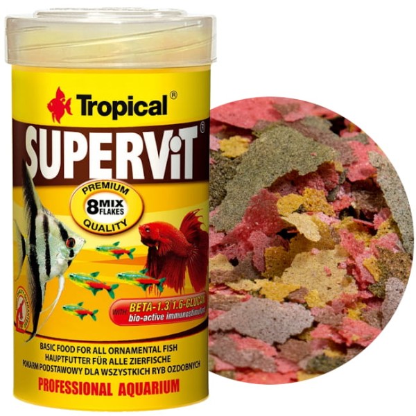 Tropical Supervit 250ml Pokarm Premium Dla Ryb Płatki