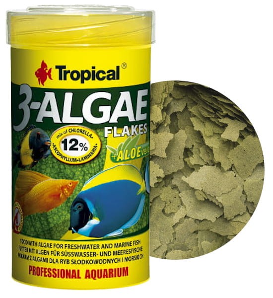 Tropical 3-algae flakes 250ml pokarm roślinny