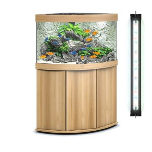 Juwel trigon 190 helialux spectrum jasne drewno zestaw z pełnym wyposażeniem