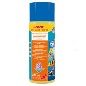 Sera phosvec clear usuwa fosforany i klaruje wodę w akwarium 500ml