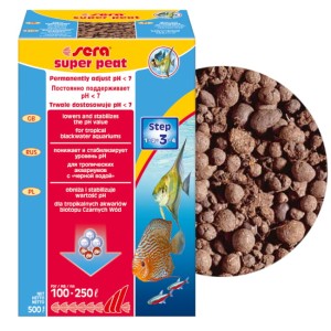 Sera super peat 500g związki hummusowe do czarnych wód