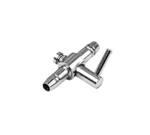 Happet zaworek metalowy z regulacją 1 wyjście 4/6mm