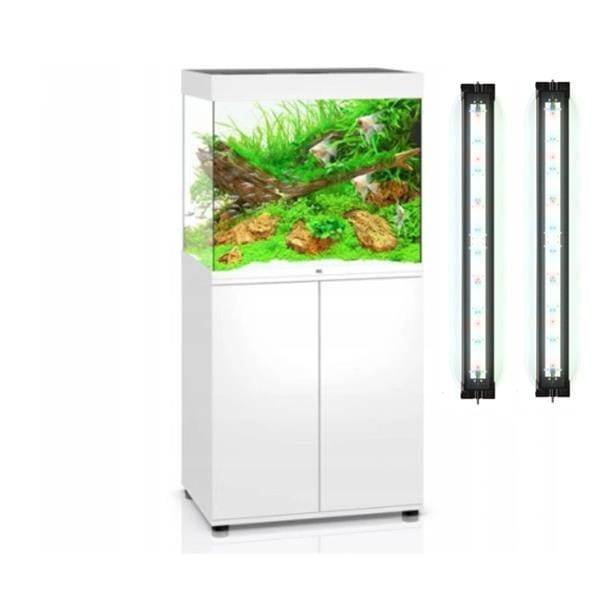 Juwel lido 200 helialux x2 biały zestaw akwariowy z szafką