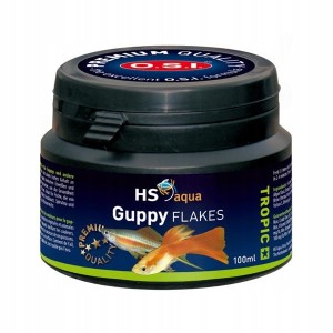 Hs osi guppy flakes 100ml/18g pokarm dla gupików