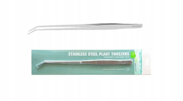 Pinceta penseta zagięta 33cm do akwarium aqua art