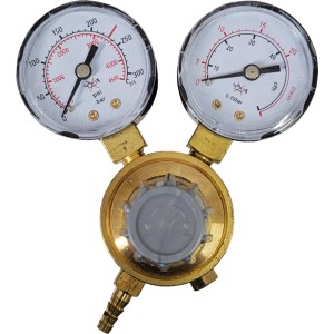 Reduktor co2 z dwoma zegarami + króciec