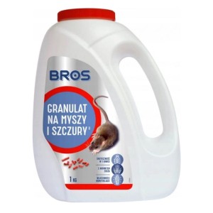 Bros granulat na myszy szczury premium 1kg trutka