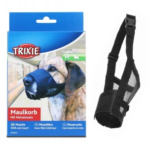 Kaganiec materiałowy z siatką dla średniego psa m