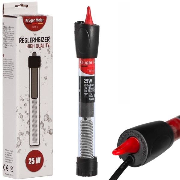 Grzałka z termostatem 25w do akwarium 10-45l