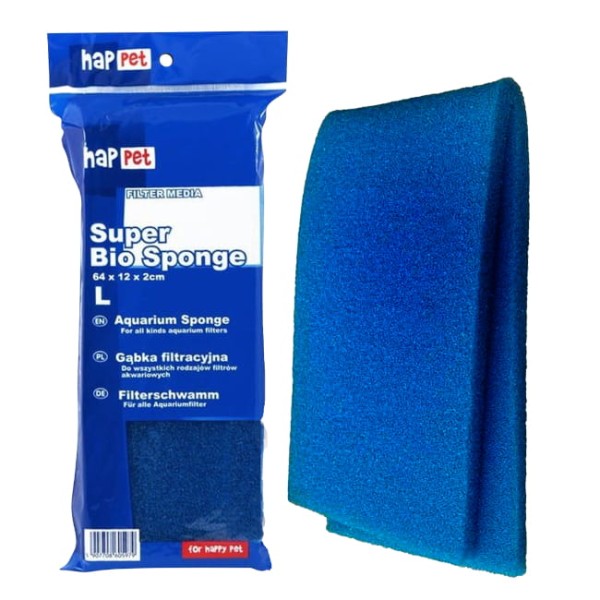Bio sponge gabka super l filtracyjna do akwarium 64x12x2