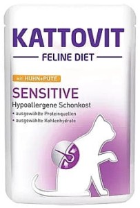 Kattovit sensitive kurczak z indykiem dieta 85g