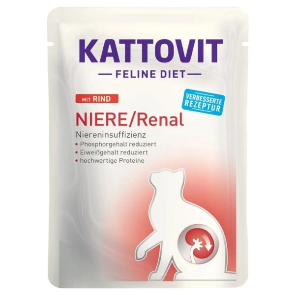 Kattovit niere renal wołowina dla kota 85g nerki