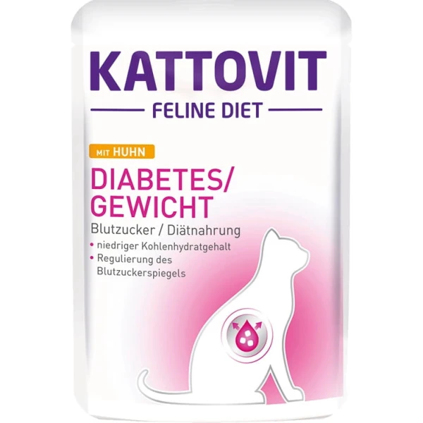 Kattovit diabetes kurczak 85g kot cukrzyca waga