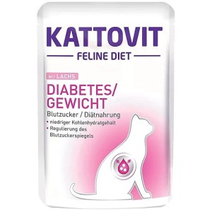 Kattovit diabetes łosoś 85g kot cukrzyca waga