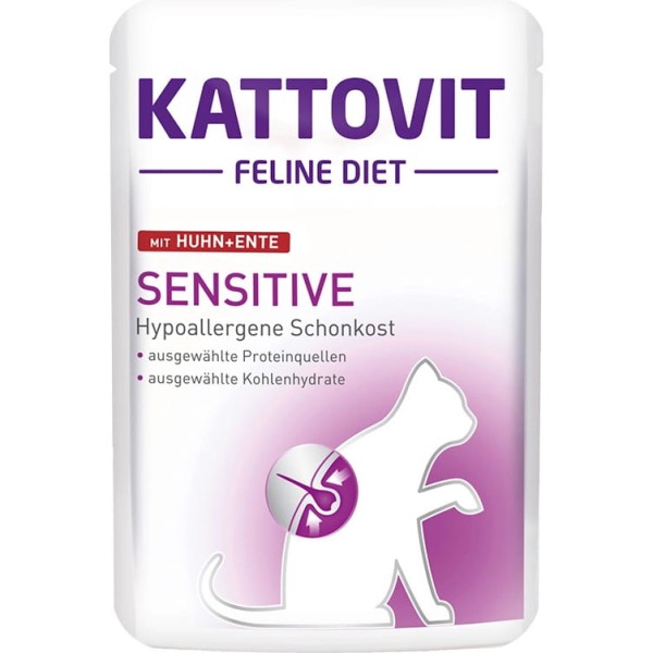 Kattovit sensitive kurczak i kaczka dla kota 85g