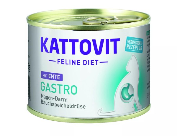 Kattovit puszka gastro kaczka układ pokarmowy 185g