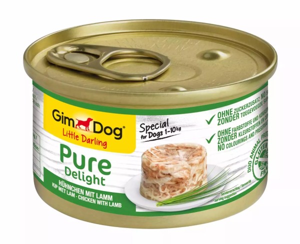 Karma dla psa mokra kurczak jagnięcina 85g Gimdog