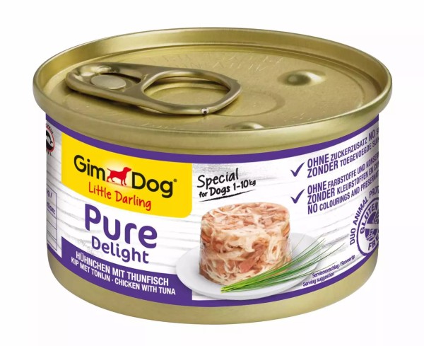 Karma dla psa mokra kurczak tuńczyk 85g Gimdog