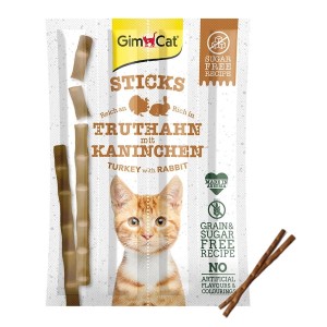 GIMPET STICKS KABANOSY PRZYSMAK KOTA KRÓLIK 4szt