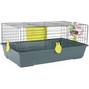 Klatka dla gryzonia królika chomika 80cm seledynowa
