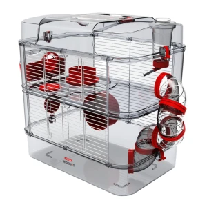 Klatka dla gryzonia chomika myszy RODY3 DUO czerwona