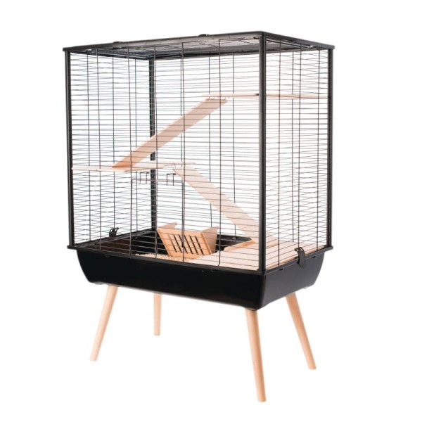 Klatka dla gryzonia Neo COSY na nóżkach czarna