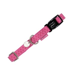 Obroża pies kot regulowana Mac Leather 10mm fuksja