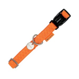 Obroża pies kot regulowana Mac Leather 10mm pomarańczowa