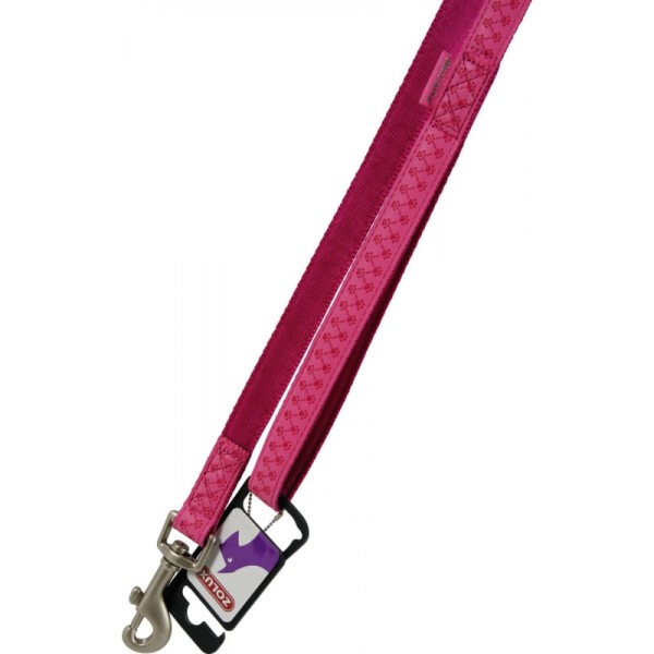 Smycz pies kot Mac Leather 10 mm/1,2m fuksja