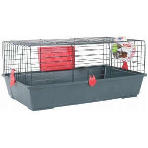 Klatka dla gryzonia królika chomika 70cm czerwona