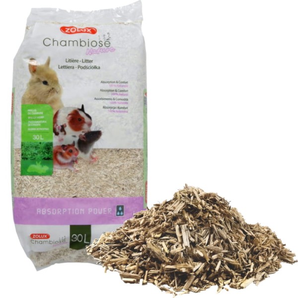 Ściółka Chambiose konopna dla królika gryzoni 30l