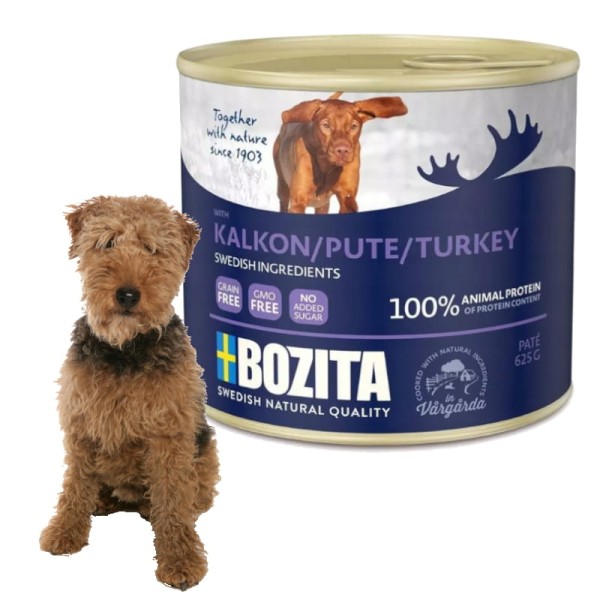 Karma BOZITA dla psa z indykiem puszka 625g