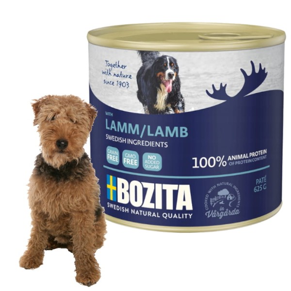 Karma BOZITA dla psa z jagnięciną puszka 625g