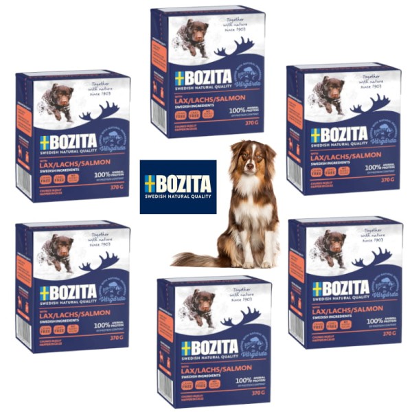 Karma Bozita łosoś w galarecie dla psa 6x370g zestaw