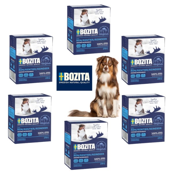 Karma Bozita renifer w galarecie dla psa 6x370g