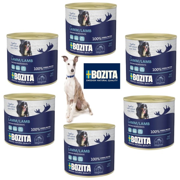 Karma BOZITA dla psa z jagnięciną zestaw 6x625g