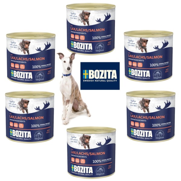 Karma BOZITA dla psa z łososiem zestaw 6x625g