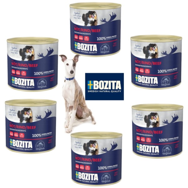 Karma BOZITA dla psa z wołowiną zestaw 6x625g