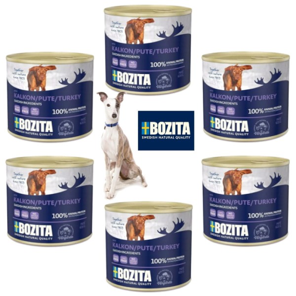 Karma BOZITA dla psa z indykiem zestaw 6x625g