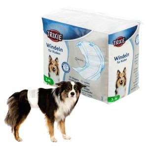 Pampersy pieluchy dla psów S-M 30-46cm 12szt