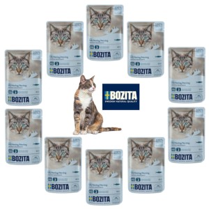 BOZITA saszetka kawałki w sosie ze śledziem 10x85g