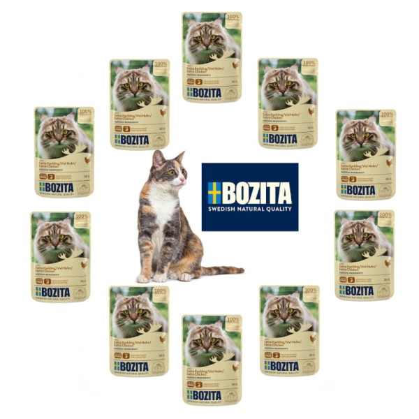 BOZITA saszetka kawałki w sosie z kurczakiem 10x85g